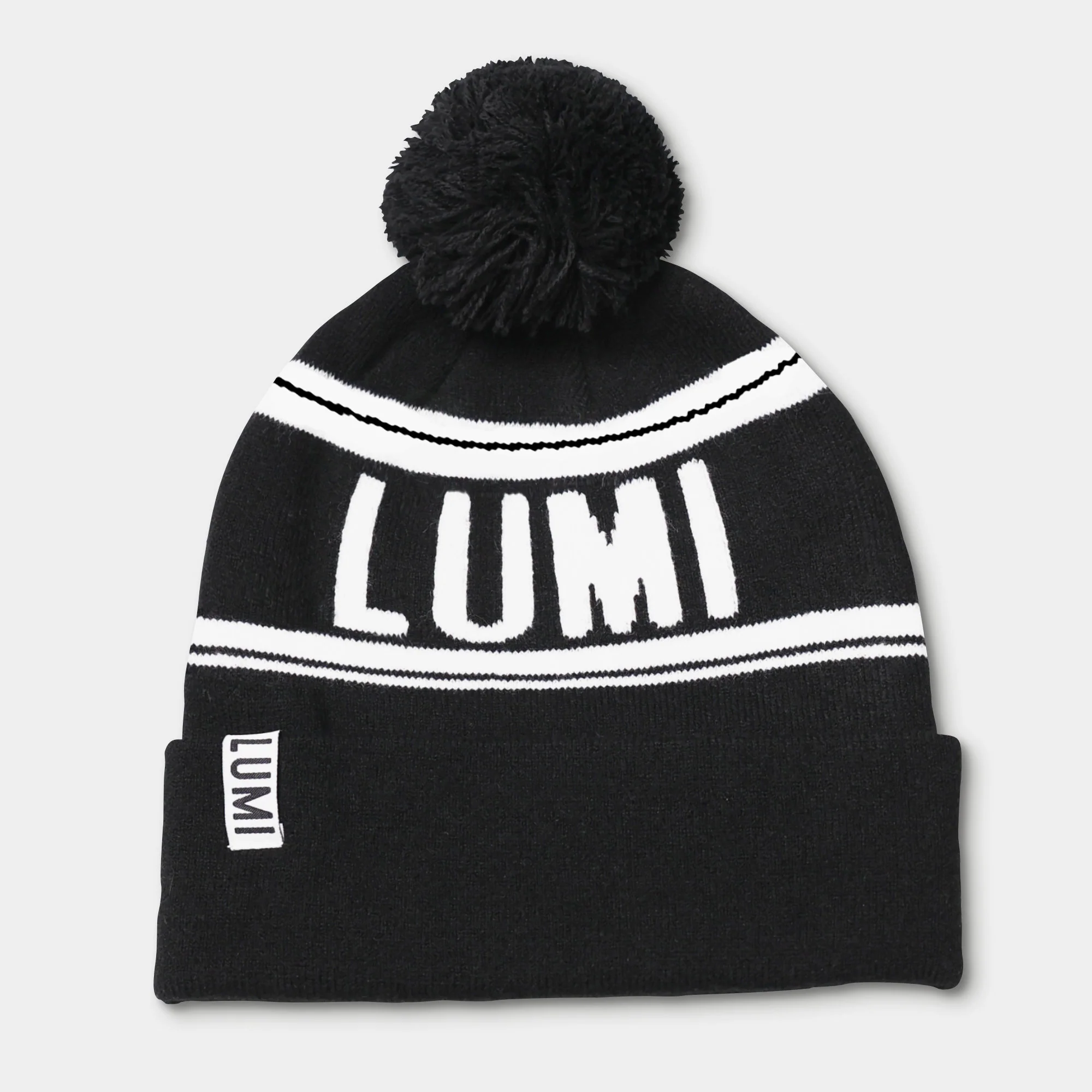 Bobble Hat in Black - Image 3