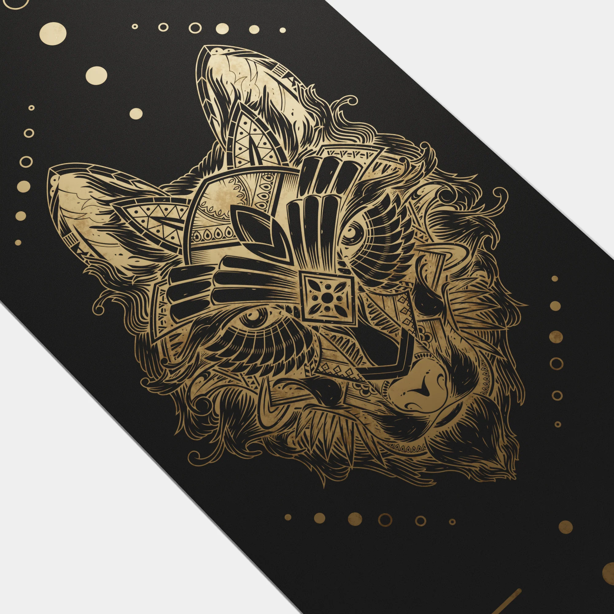 Eco Wolf Yoga Mat - Gold Edition - Image 6