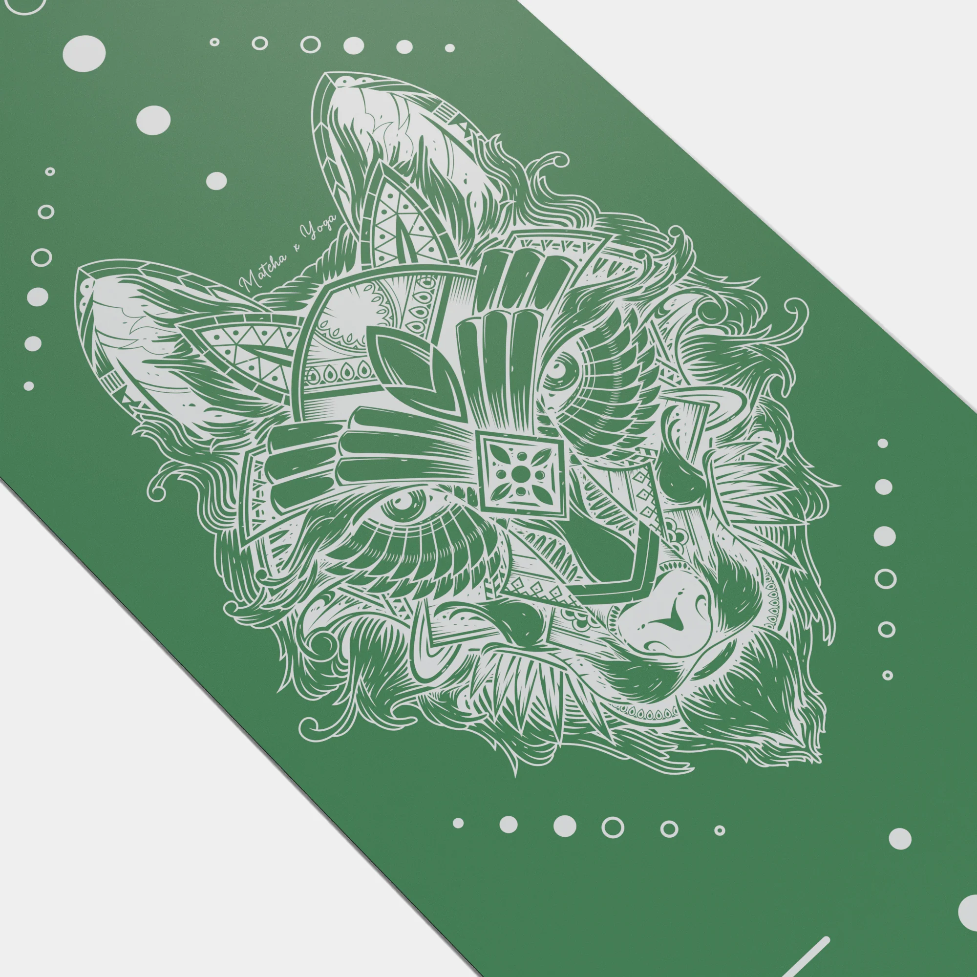 Eco Wolf Yoga Mat - Matcha - Image 5
