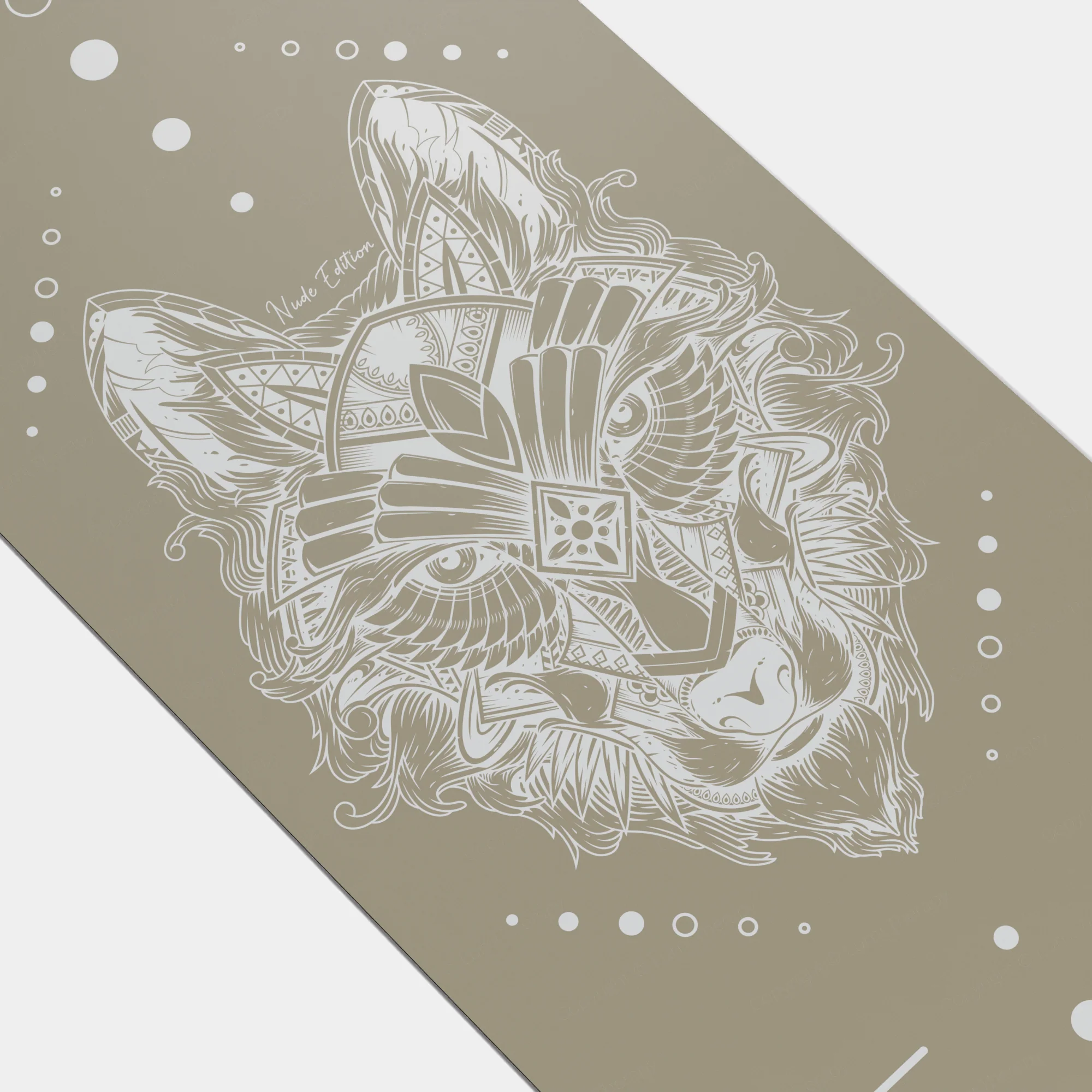 Eco Wolf Yoga Mat - Nude Edition - Image 3