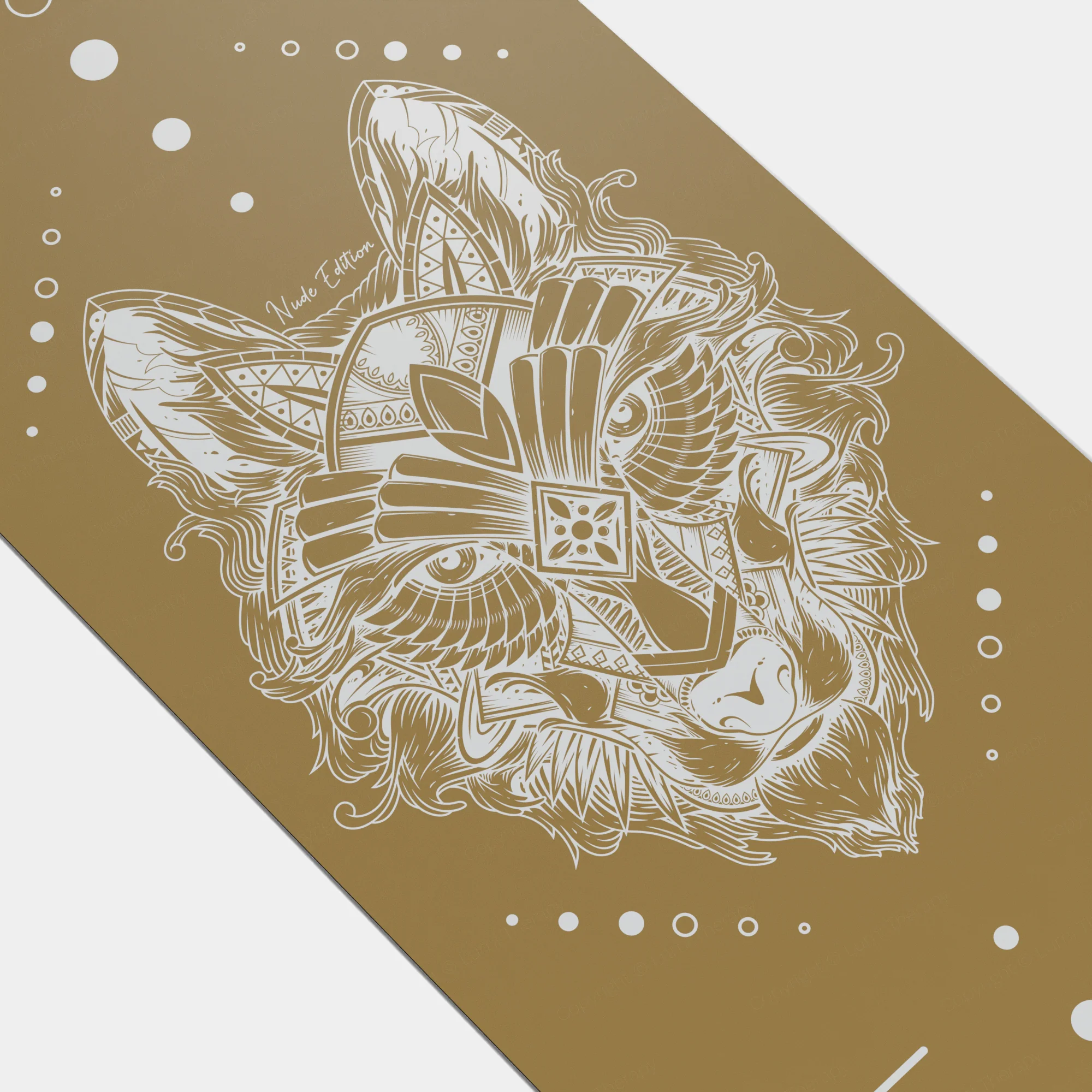 Eco Wolf Yoga Mat - Nude Edition - Image 7