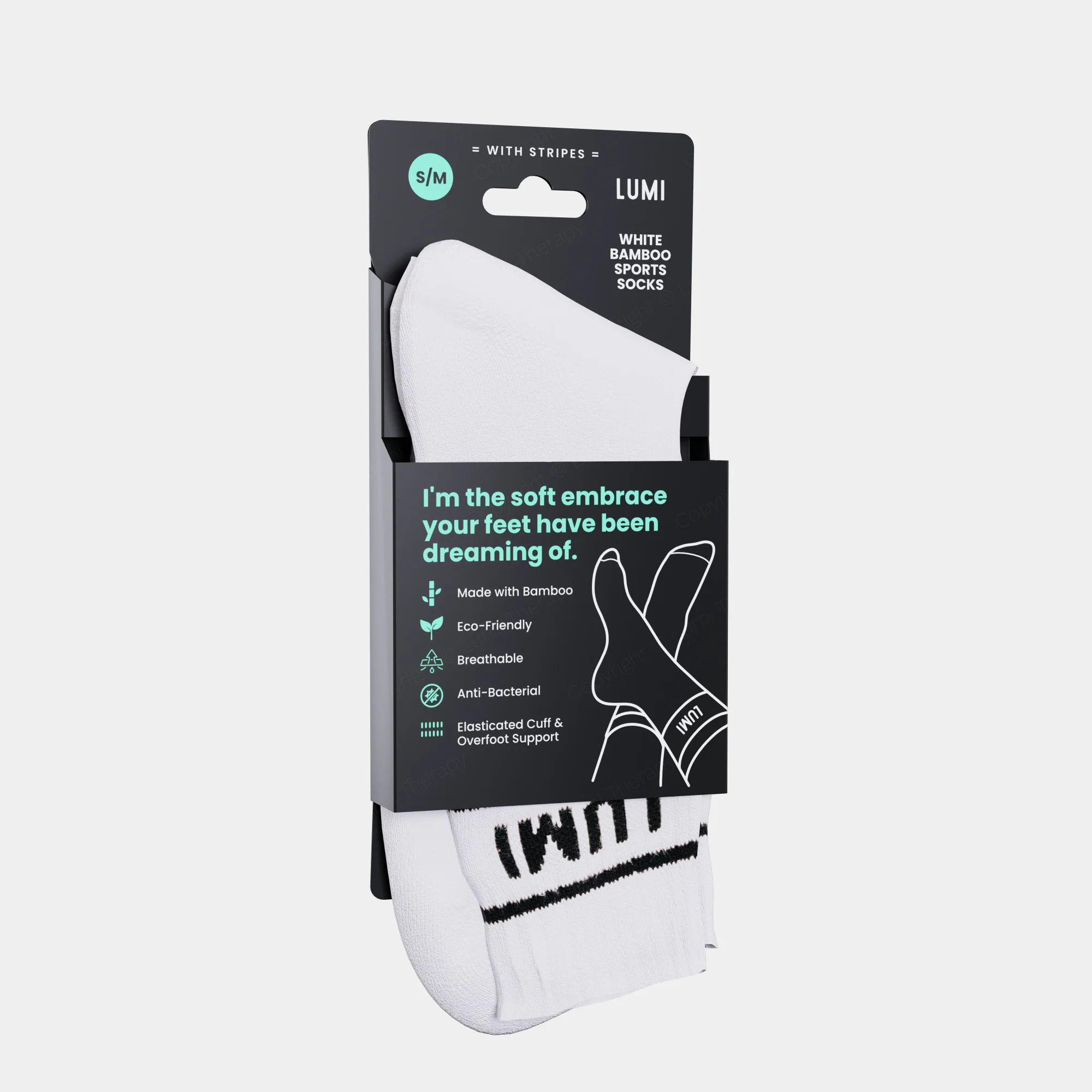 Pro Bamboo Socks - With Stripes - Image 3