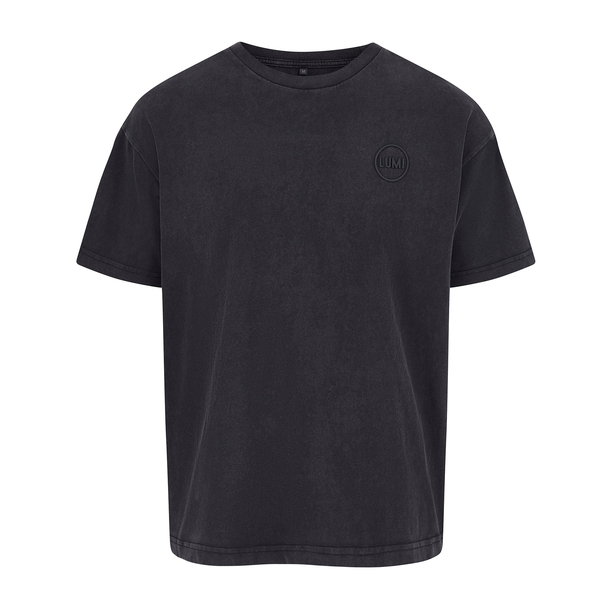 Men's LUX Oversized T-Shirt Black Wash - Image 3